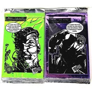 (2) Vintage 1993 PressPass Tribe - The Intro Comic Book Trading Cards-Sealed